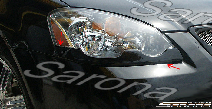 Custom 02-03 Altima Eyelid # 102-35  Sedan Eyelids (2002 - 2004) - $89.00 (Manufacturer Sarona, Part #NS-003-EL)